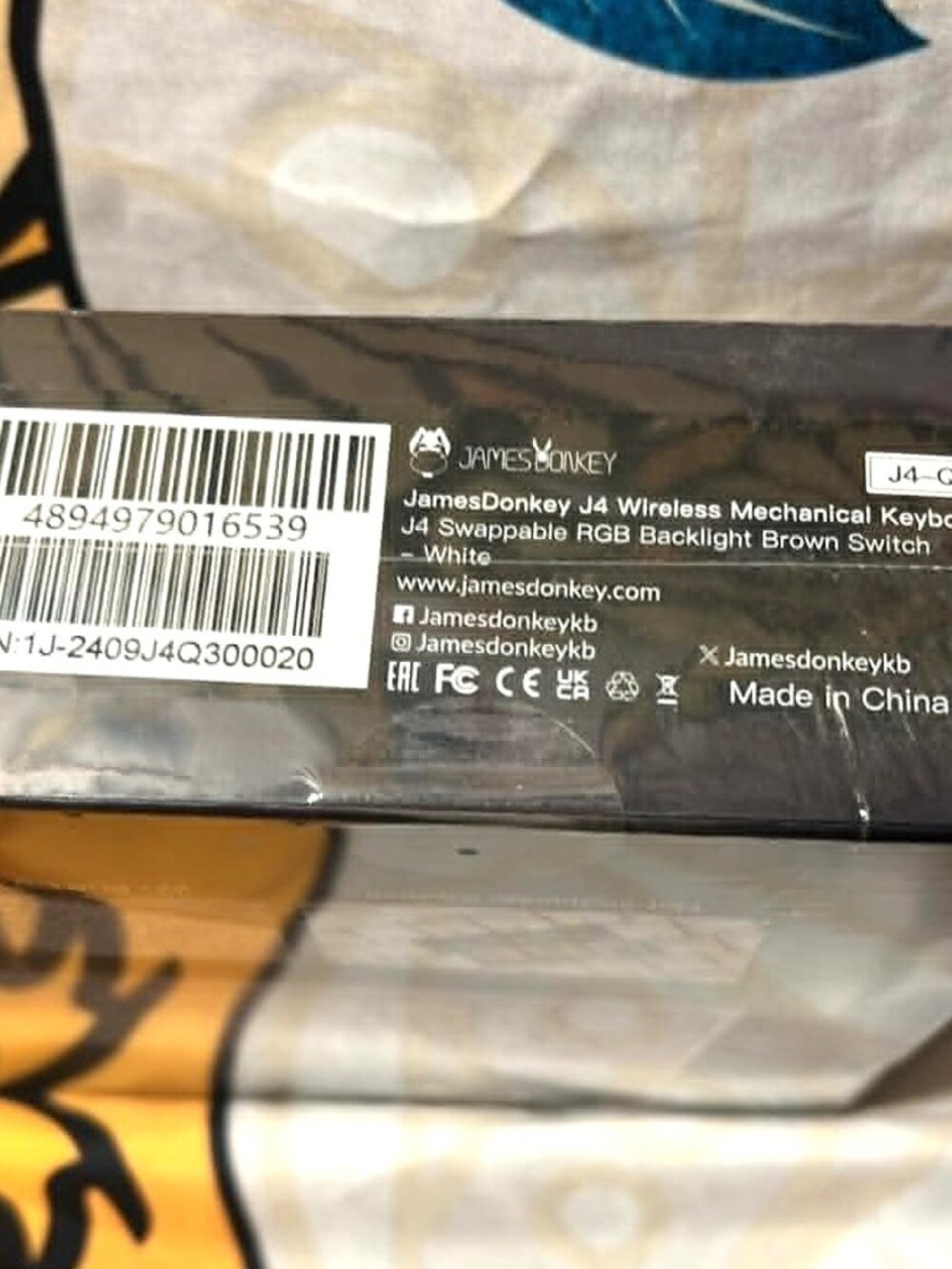 JamesDonkey J4 Wireless Mechanical Keyboard • White • Brown Tactile • New in Box - Picture 7 of 8